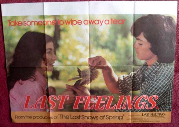 LAST FEELINGS: UK Quad Film Poster