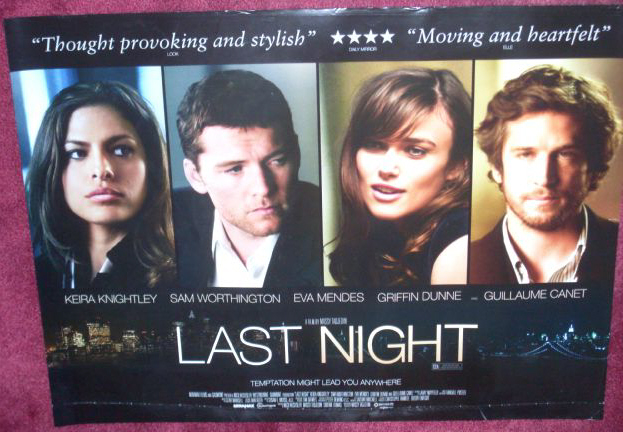 LAST NIGHT: UK Quad Film Poster