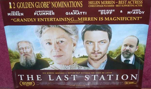 LAST STATION, THE: UK Quad Film Poster