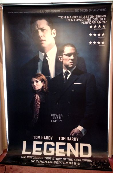 Cinema Banner: LEGEND 2015 Tom Hardy Emily Browning Taron Egerton Cinema Banner: LEGEND 2015 Tom Hardy Emily Browning Taron Egerton