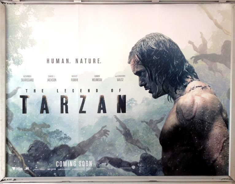 Cinema Poster: LEGEND OF TARZAN, THE 2016 (Advance Quad) Alexander Skarsgård