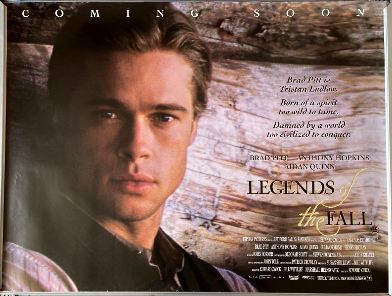 Cinema Poster: LEGENDS OF THE FALL 1994 (Brad Pitt Character Quad)
