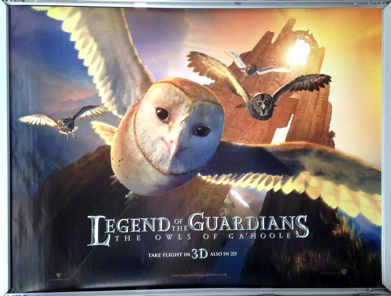 Cinema Poster: LEGEND OF THE GUARDIANS 2010 (Advance Quad) Zack Snyder Cinema Poster: LEGEND OF THE GUARDIANS 2010 (Advance Quad) Zack Snyder