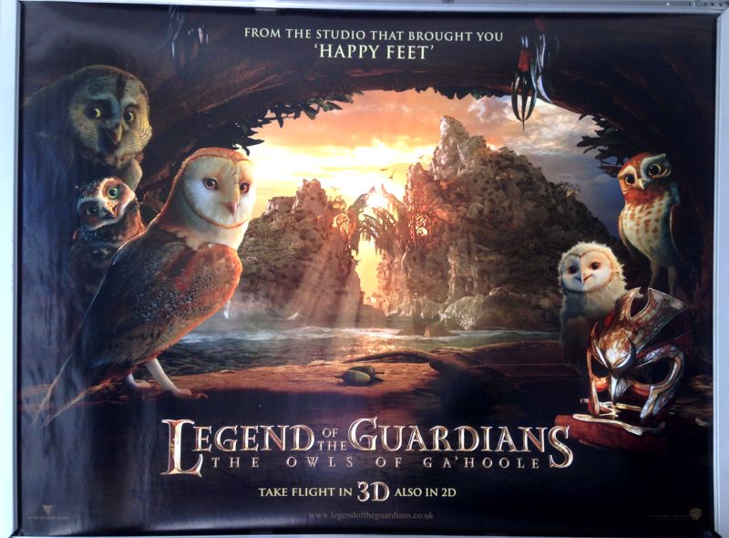 Cinema Poster: LEGEND OF THE GUARDIANS 2010 (Main Quad) Zack Snyder
