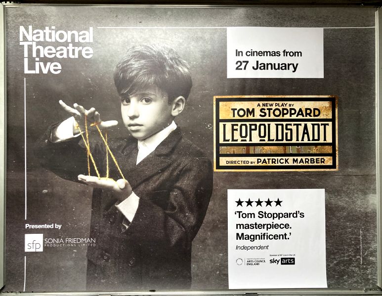 Cinema Poster: LEOPOLDSTADT 2022 (Natiional Theatre Live Quad) Tom Stoppard
