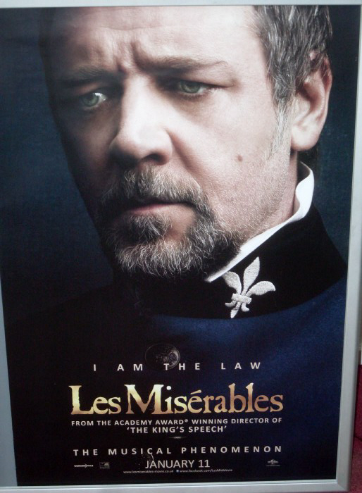 LES MISERABLES: Javert One Sheet Film Poster LES MISERABLES: Javert One Sheet Film Poster