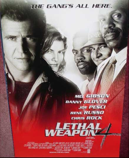 LETHAL WEAPON 4: Main One Sheet Film Poster