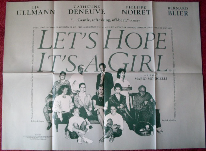 LET'S HOPE IT'S A GIRL: UK Quad Film Poster