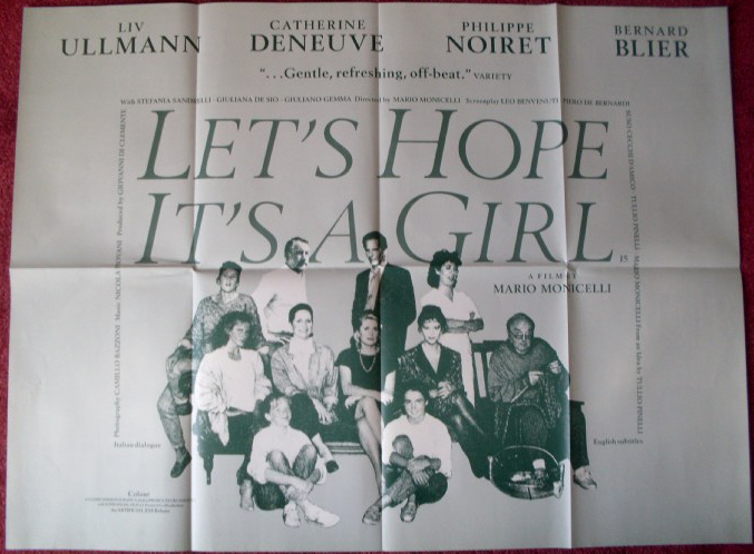 LET'S HOPE IT'S A GIRL: UK Quad Film Poster LET'S HOPE IT'S A GIRL: UK Quad Film Poster