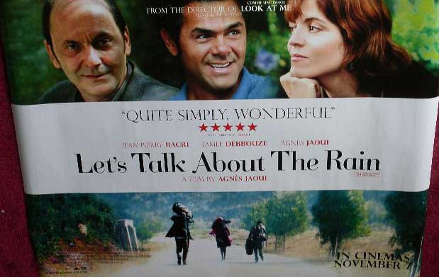 LET'S TALK ABOUT THE RAIN: Main UK Quad Film Poster