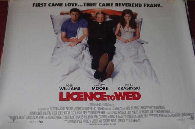 LICENCE TO WED: Main UK Quad Film Poster LICENCE TO WED: Main UK Quad Film Poster