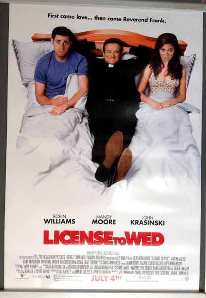 Cinema Poster: LICENCE TO WED 2007 (One Sheet) Robin Williams Mandy Moore Cinema Poster: LICENCE TO WED 2007 (One Sheet) Robin Williams Mandy Moore