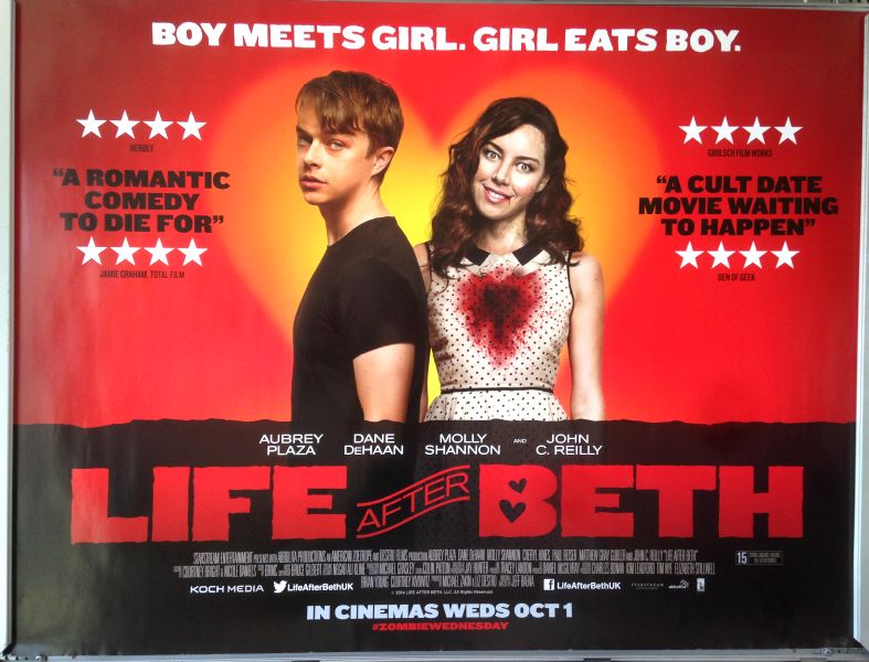 Cinema Poster: LIFE AFTER BETH 2014 (Quad) Aubrey Plaza Dane DeHaan