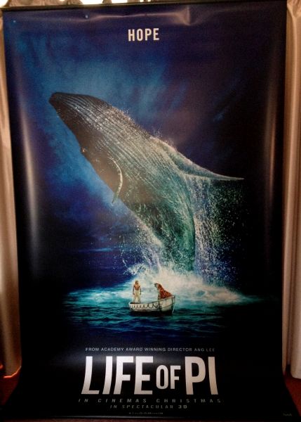 Cinema Banner: LIFE OF PI 2012 (Hope) Suraj Sharma Adil Hussain Ang Lee Cinema Banner: LIFE OF PI 2012 (Hope) Suraj Sharma Adil Hussain Ang Lee