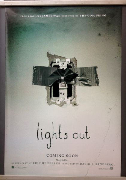 Cinema Poster: LIGHTS OUT 2016 (One Sheet) Teresa Palmer Gabriel Bateman Maria Bello  