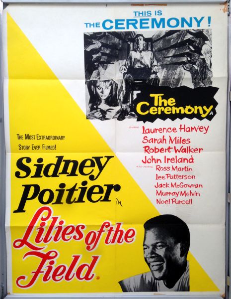 Cinema Poster: LILIES OF THE FIELD/THE CEREMONY 1968 (Double Bill One Sheet)