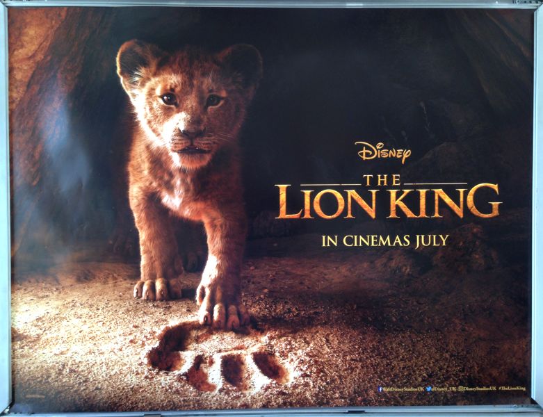 Cinema Poster: LION KING, THE 2019 (Advance Quad) Donald Glover Beyoncé