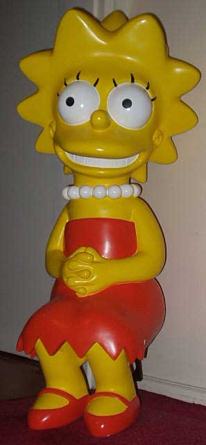 SIMPSONS MOVIE, THE: Lisa Simpson Fibreglass Standee SIMPSONS MOVIE, THE: Lisa Simpson Fibreglass Standee