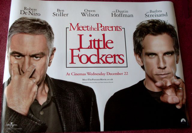 LITTLE FOCKERS: Advance 'Eyes' UK Quad Film Poster LITTLE FOCKERS: Advance 'Eyes' UK Quad Film Poster