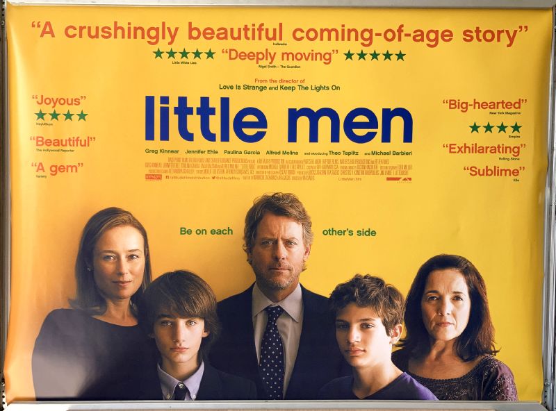 Cinema Poster: LITTLE MEN 2016 (Quad) Greg Kinnear Jennifer Ehle