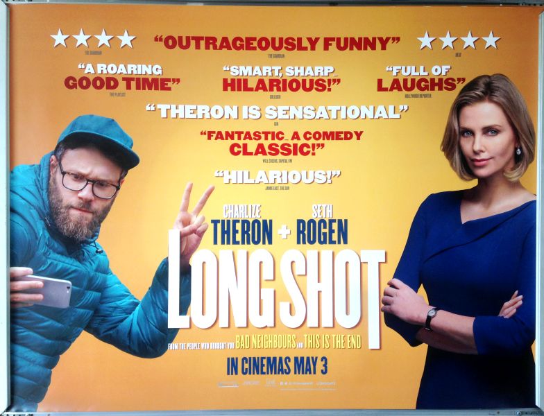 Cinema Poster: LONG SHOT 2019 (Review Quad) Charlize Theron Seth Rogen Cinema Poster: LONG SHOT 2019 (Review Quad) Charlize Theron Seth Rogen