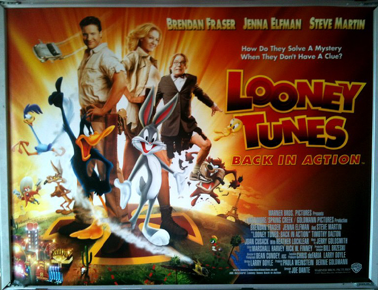 LOONEY TUNES BACK IN ACTION: Main UK Quad Film Poster