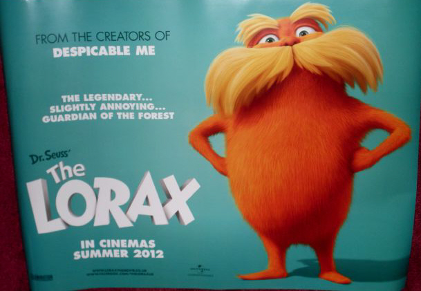 DR SEUSS' THE LORAX: Advance UK Quad Film Poster DR SEUSS' THE LORAX: Advance UK Quad Film Poster