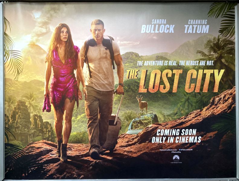 Cinema Poster: LOST CITY, THE 2022 (Quad) Sandra Bullock Channing Tatum