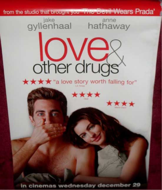 LOVE AND OTHER DRUGS: Review One Sheet Film Poster LOVE AND OTHER DRUGS: Review One Sheet Film Poster