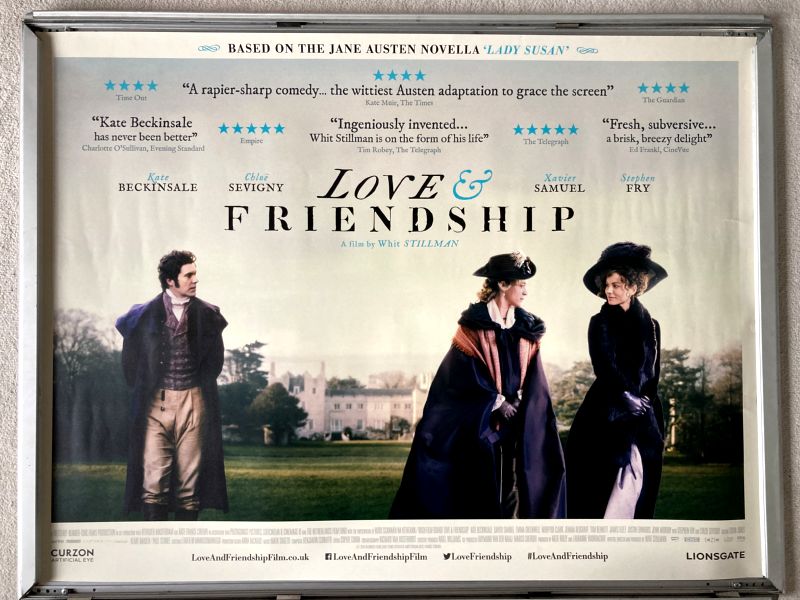 Cinema Poster: LOVE & FRIENDSHIP 2016 (Quad) Kate Beckinsale Chloë Sevigny
