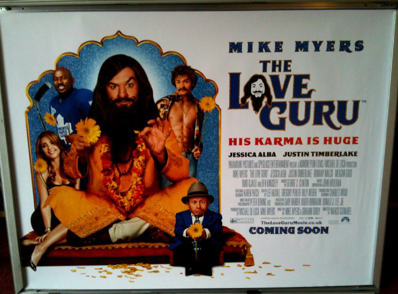 LOVE GURU, THE: Main UK Quad Film Poster