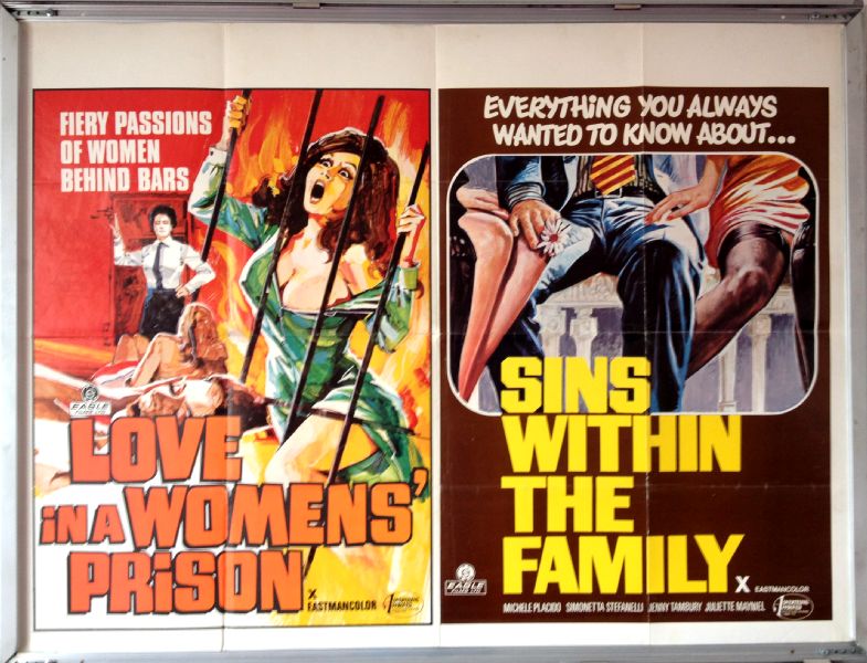 Cinema Poster: LOVE IN A WOMEN'S PRISON/SINS WITHIN THE FAMILY 1972 (Quad)