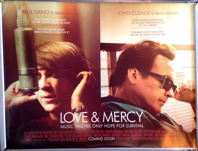 Cinema Poster: LOVE & MERCY 2015 (Quad) John Cusack Paul Dano Elizabeth Banks Cinema Poster: LOVE & MERCY 2015 (Quad) John Cusack Paul Dano Elizabeth Banks