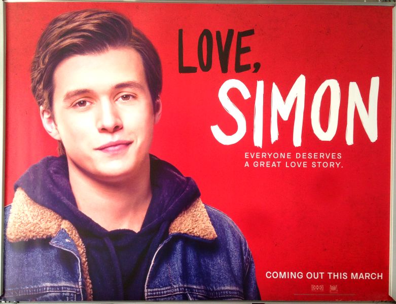 Cinema Poster: LOVE, SIMON 2018 (Quad) Nick Robinson Jennifer Garner