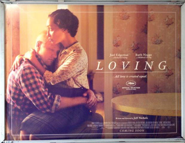 Cinema Poster: LOVING 2017 (Quad) Ruth Negga Joel Edgerton Will Dalton 