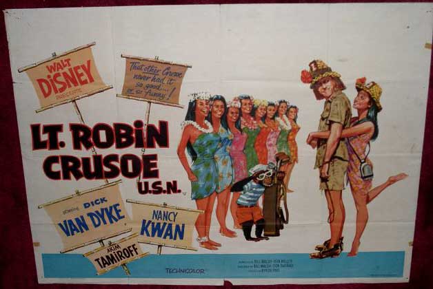 LT. ROBINSON CRUSOE USN: UK Quad Film Poster