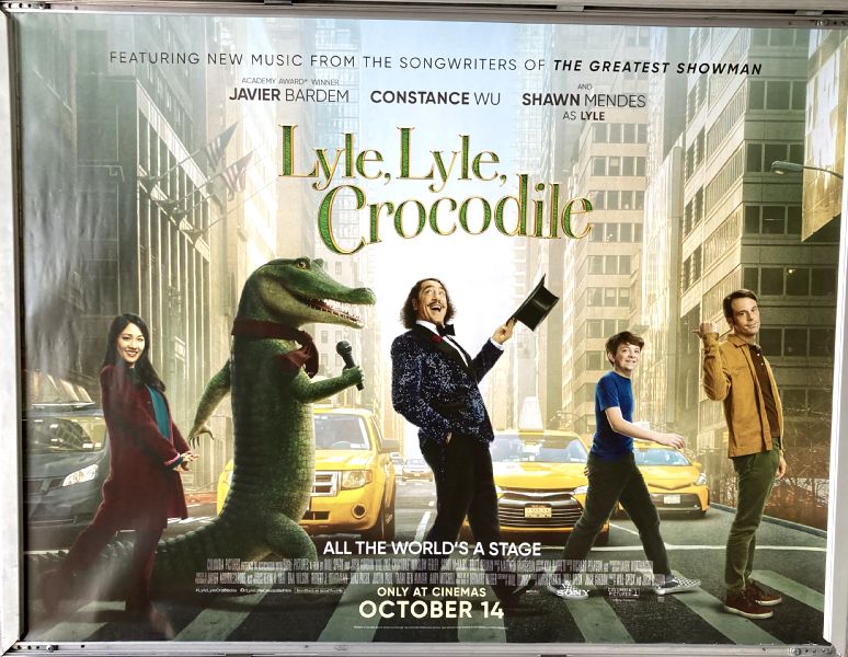 Cinema Poster: LYLE, LYLE CROCODILE 2022 (Quad) Javier Bardem Shawn Mendes