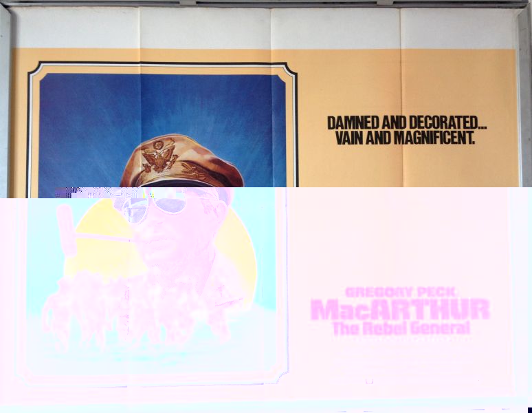 Cinema Poster: MACARTHUR THE REBEL GENERAL 1977 (Quad) Gregory Peck Cinema Poster: MACARTHUR THE REBEL GENERAL 1977 (Quad) Gregory Peck