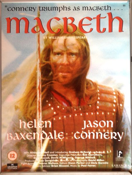 Cinema Poster: MACBETH 1997 (One Sheet) Jason Connery Helen Baxendale Cinema Poster: MACBETH 1997 (One Sheet) Jason Connery Helen Baxendale