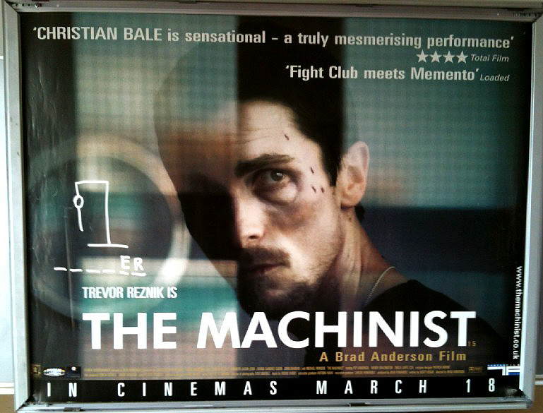 MACHINIST, THE: UK Quad Film Poster MACHINIST, THE: UK Quad Film Poster