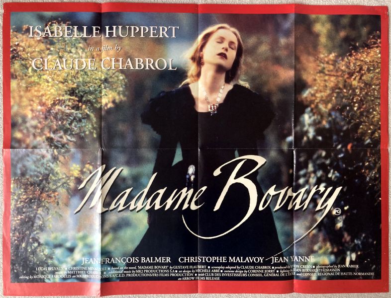Cinema Poster: MADAME BOVARY 1991 (Quad) Claude Chabrol Isabelle Huppert