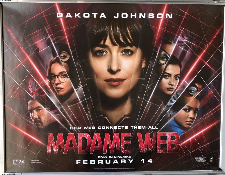 Cinema Poster: MADAME WEB 2024 (Quad) Dakota Johnson Sydney Sweeney Cinema Poster: MADAME WEB 2024 (Quad) Dakota Johnson Sydney Sweeney