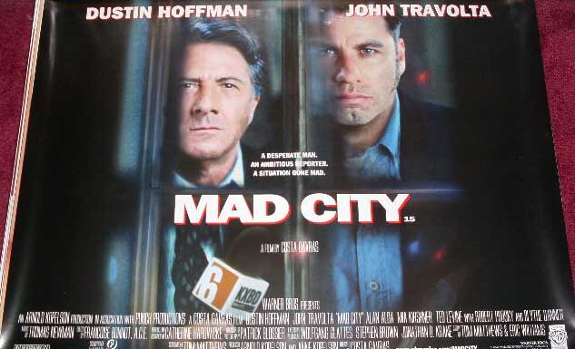 MAD CITY: Main UK Quad Film Poster