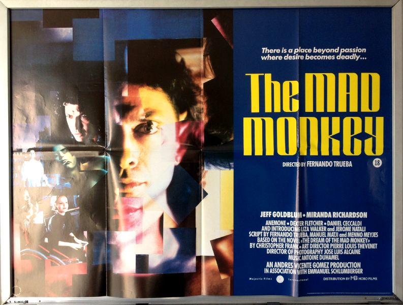 Cinema Poster: MAD MONKEY, THE 1990 (Quad) Jeff Goldblum Miranda Richardson