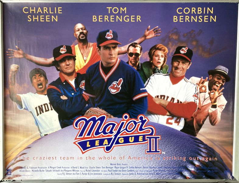 Cinema Poster: MAJOR LEAGUE II 1994 (Quad) Tom Berenger Charlie Sheen Cinema Poster: MAJOR LEAGUE II 1994 (Quad) Tom Berenger Charlie Sheen