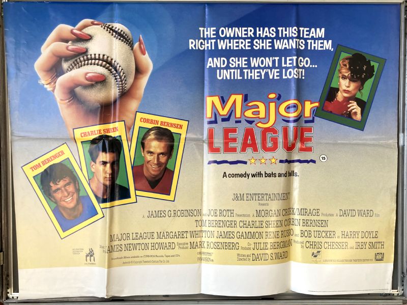 Cinema Poster: MAJOR LEAGUE 1989 (Quad) Wesley SnipesTom Berenger Charlie Sheen Cinema Poster: MAJOR LEAGUE 1989 (Quad) Wesley SnipesTom Berenger Charlie Sheen