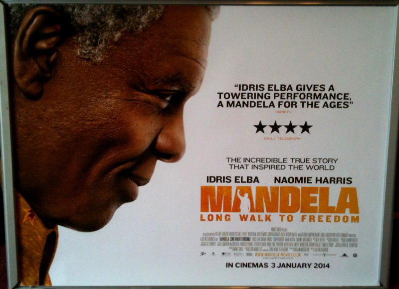 MANDELA LONG WALK TO FREEDOM: UK Quad Film Poster MANDELA LONG WALK TO FREEDOM: UK Quad Film Poster