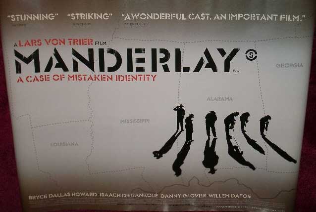 MANDERLAY: UK Quad Film Poster MANDERLAY: UK Quad Film Poster
