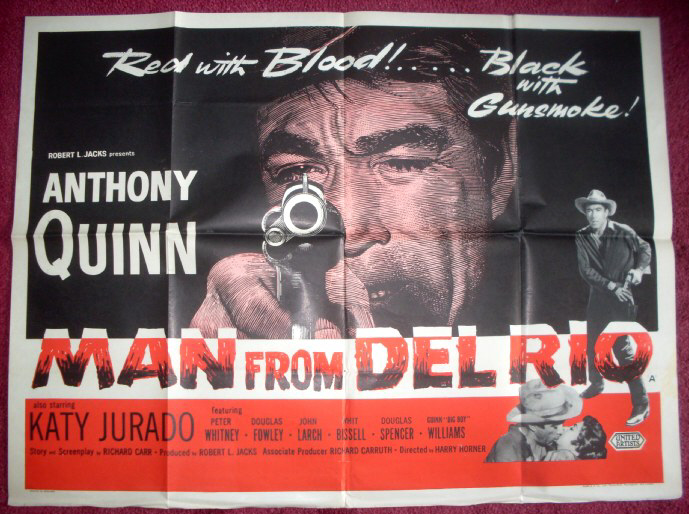 MAN FROM DEL RIO: UK Quad Film Poster