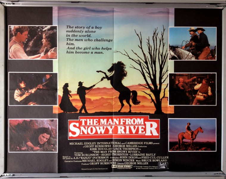 Cinema Poster: MAN FROM SNOWY RIVER, THE 1982 (Quad) Kirk Douglas Tom Burlinson